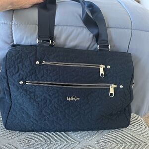 Kipling Dark Blue Quilted  Bag